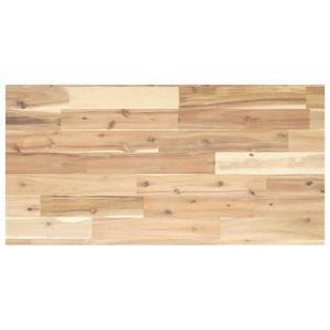 Estante flotante madera maciza de acacia sin tratar 100x40x2 cm H