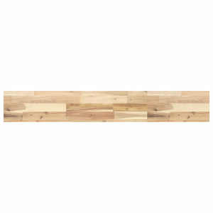 Estante flotante madera maciza de acacia sin tratar 140x20x4 cm H