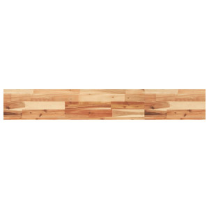 Estante flotante madera acacia maciza acabado aceite 120x20x4cm H
