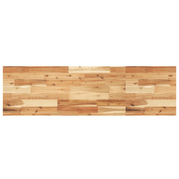 Estante flotante madera acacia maciza acabado aceite 120x40x4cm M 2