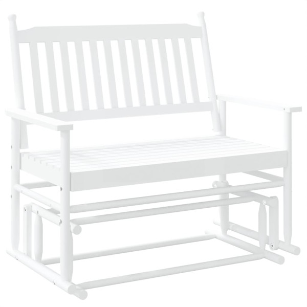 Banco deslizante madera maciza de álamo blanco 118x70x104.5 cm M 2