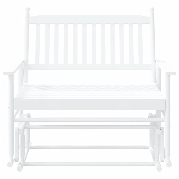 Banco deslizante madera maciza de álamo blanco 118x70x104.5 cm M 4