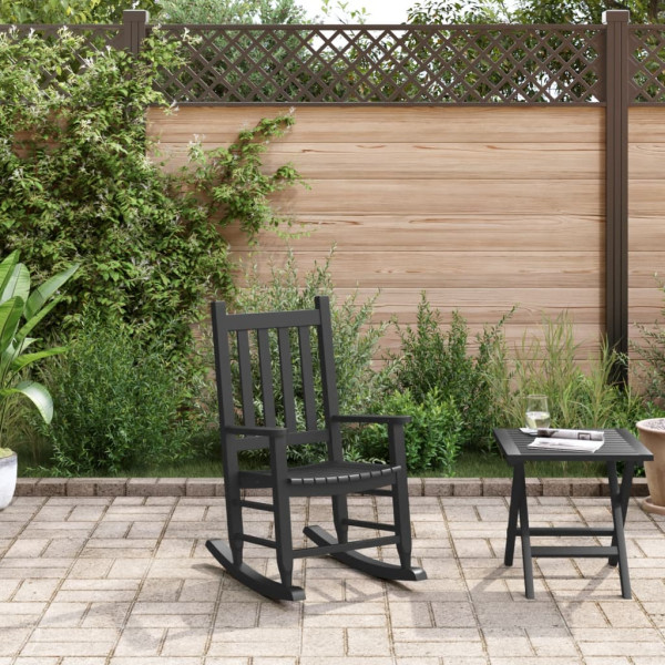 Mecedora para niños madera maciza de álamo negro M 3