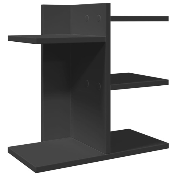 Organizador escritorio madera ingeniería negro 42x21.5x42 cm M 2