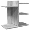 Organizador de escritorio madera ingeniería gris 42x21.5x42 cm 2