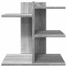 Organizador de escritorio madera ingeniería gris 42x21.5x42 cm 4