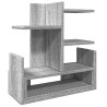Organizador escritorio madera ingeniería gris 49x20x52.5 cm 2