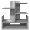 Organizador escritorio madera ingeniería gris 49x20x52.5 cm 4