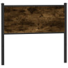 Cabeceira de cama 100 cm derivados madeira/aço carvalho fumado 1