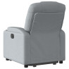 Sillón eléctrico reclinable elevable de tela gris claro 5
