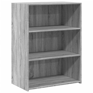 Aparador de madera de ingeniería gris Sonoma 70x41x93 cm H