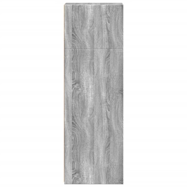 Aparador alto madera de ingeniería gris Sonoma 30x41x124 cm M 5