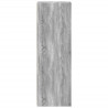 Aparador alto madera de ingeniería gris Sonoma 30x41x124 cm 5