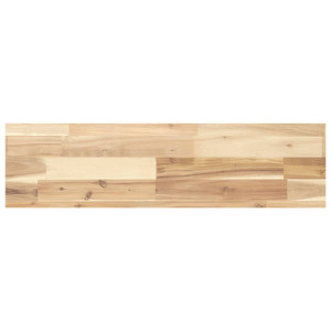 Estante flotante madera maciza de acacia sin tratar 100x20x4 cm H