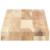 Estante flotante madera maciza de acacia sin tratar 100x20x4 cm 5