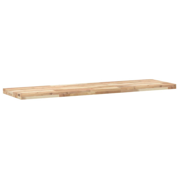 Estantes flotantes 4 uds madera acacia sin tratar 120x40x4 cm M 3