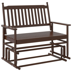 Banco de baloiçar 118x70x104.5 cm madeira de choupo maciça H