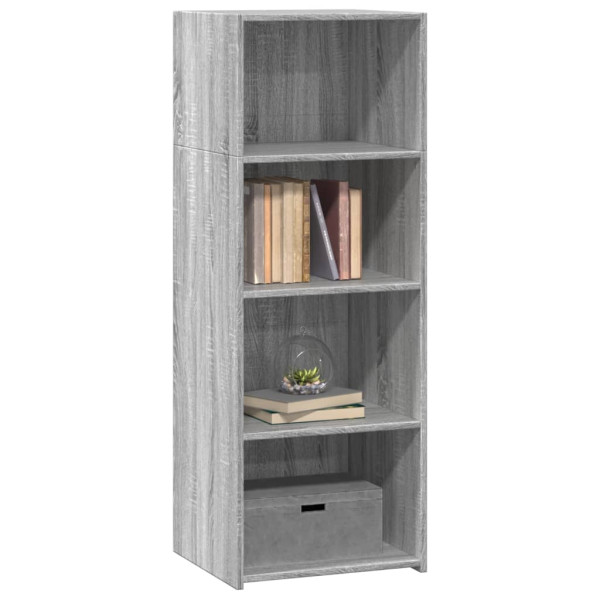 Aparador alto madera de ingeniería gris Sonoma 45x41x124 cm M 3