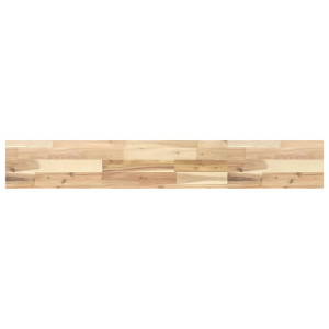 Estante flotante madera maciza de acacia sin tratar 120x20x4 cm H
