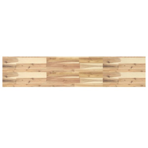 Estante flotante madera maciza de acacia sin tratar 160x30x4 cm H