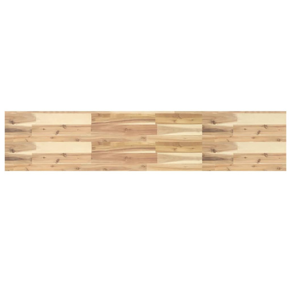 Estante flotante madera maciza de acacia sin tratar 160x30x4 cm M 2