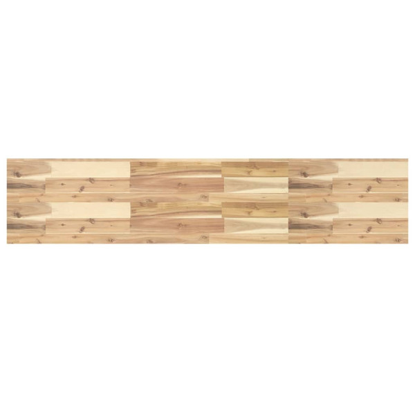 Estante flotante madera maciza de acacia sin tratar 120x30x4 cm M 2
