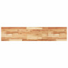 Estante flotante madera acacia maciza acabado aceite 140x30x2cm 2
