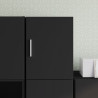 Armario de pared madera de ingeniería negro 30x42.5x40 cm 1