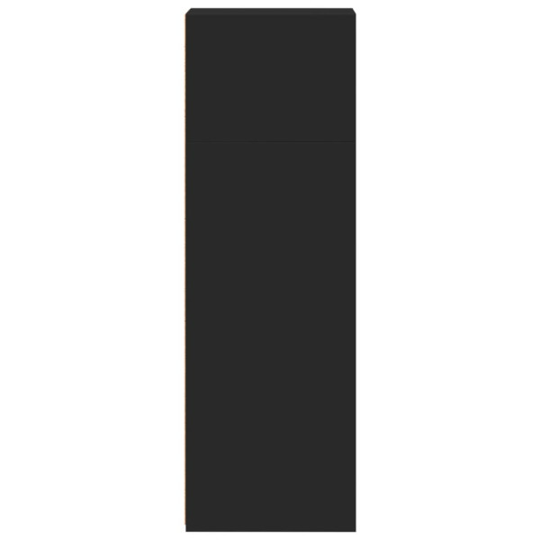 Aparador alto madera de ingeniería negro 30x41x124 cm M 5