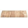 Estantes flotantes 3 uds madera acacia sin tratar 60x30x2 cm 5