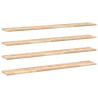 Estantes flotantes 4 uds madera acacia sin tratar 160x20x2 cm 2