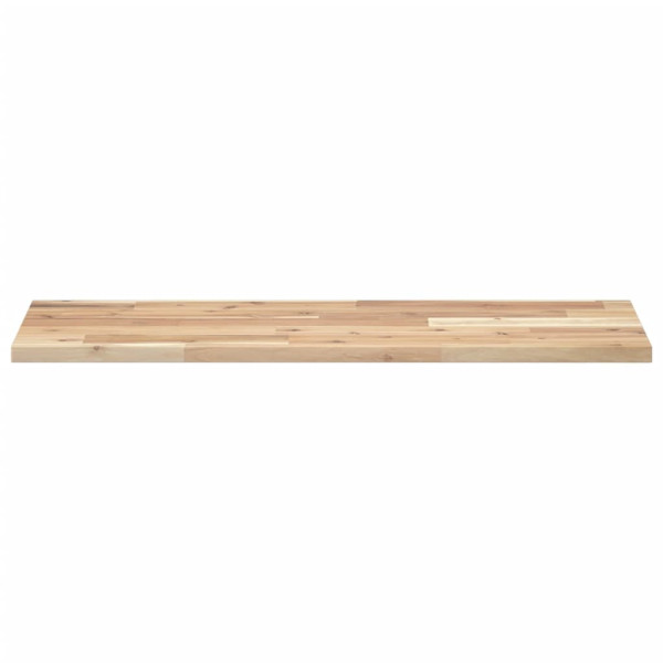 Estantes flotantes 4 uds madera acacia sin tratar 80x30x2 cm M 4