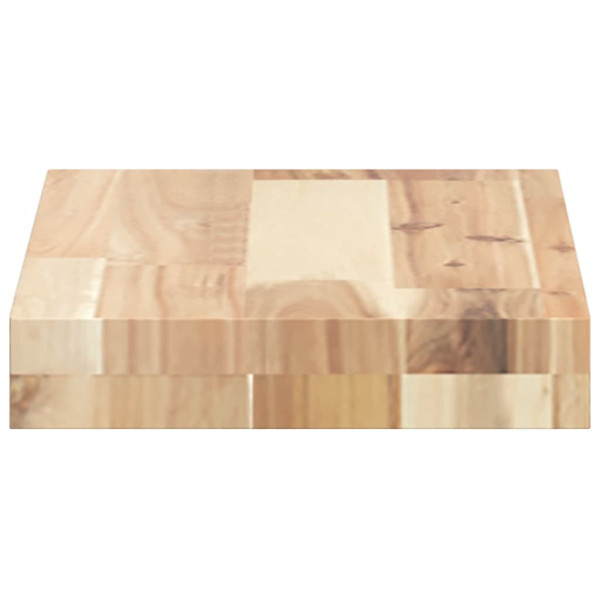 Estantes flotantes 4 uds madera acacia sin tratar 40x20x4 cm M 5