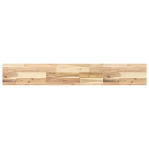 Estante flotante madera maciza de acacia sin tratar 160x20x4 cm H