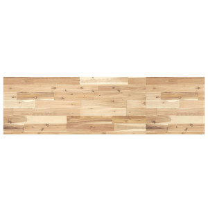 Estante flotante madera maciza de acacia sin tratar 160x40x4 cm H