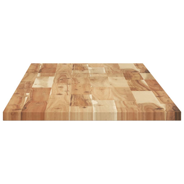 Estante flotante 2 uds madera acacia acabado aceite 140x40x2 cm M 5
