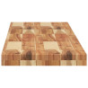 Estante flotante madera acacia maciza acabado aceite 160x30x4cm 5