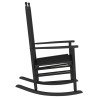 Mecedora con asiento curvo madera maciza de álamo negro 5