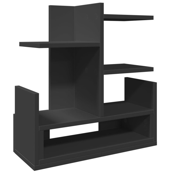 Organizador de escritorio madera ingeniería negro 49x20x52.5 cm M 2
