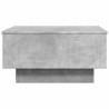 Mesa de centro madera de ingeniería gris hormigón 60x45x31 cm 5