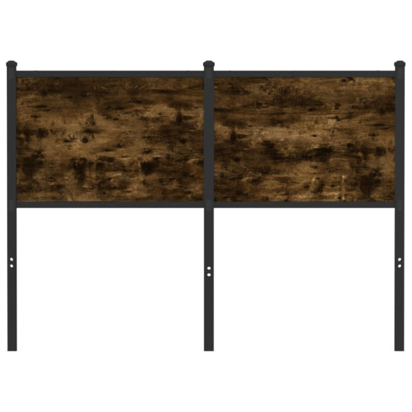 Cabeceira de cama 120 cm derivados madeira/aço carvalho fumado M 3