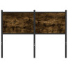 Cabeceira de cama 120 cm derivados madeira/aço carvalho fumado 3