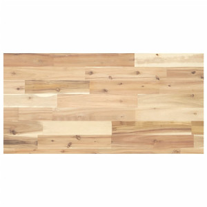 Estante flotante madera maciza de acacia sin tratar 100x40x4 cm H