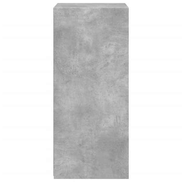 Aparador de madera de ingeniería gris hormigón 50x41x93 cm M 5