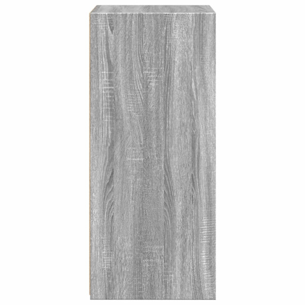 Aparador madera de ingeniería gris Sonoma 50x41x93 cm M 5