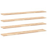 Estantes flotantes 4 uds madera acacia sin tratar 140x20x2 cm 2