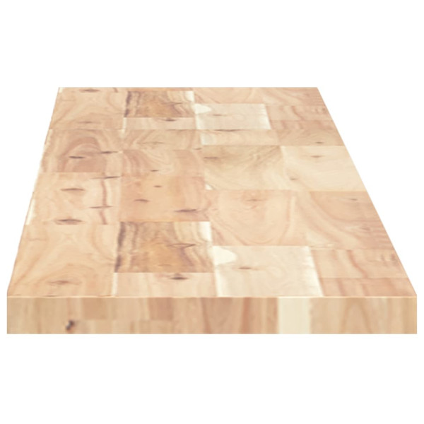 Estantes flotantes 4 uds madera acacia sin tratar 140x20x2 cm M 5