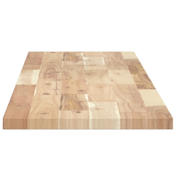 Estante flotante madera maciza de acacia sin tratar 120x30x2 cm M 5