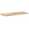 Estantes flotantes 2 uds madera acacia sin tratar 80x30x2 cm 3