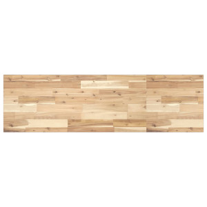 Estante flotante madera maciza de acacia sin tratar 120x40x2 cm H